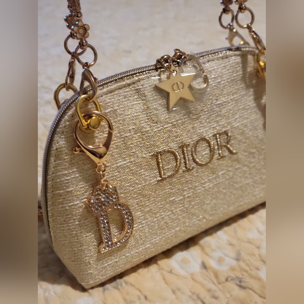 Dior Shimmering Gold Pouch - Picture 2 of 7